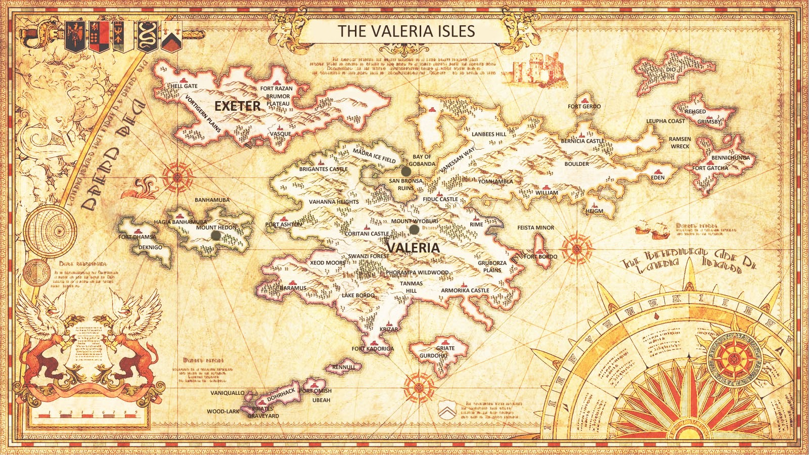 Tactics Ogre Valeria Isles Map